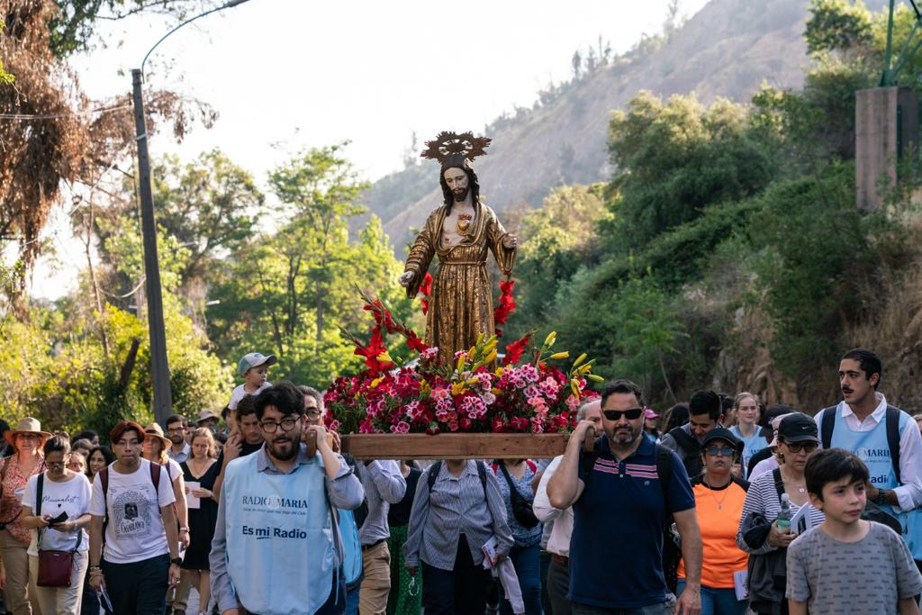 El Sagrado Corazón estuvo presente en la Adoración Nacional a Cristo Rey